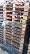 17 Beatson Clark fourway wooden pallets (£20 deposit per pallet reclaimable)