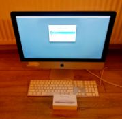 Apple iMac 21.5 inch Display with Apple keyboard and wireless mouse. Please note - iOS not installed
