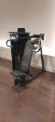 Indigo Fitness R2 shoulder press R021 Serial number 28902/4 5-100kg total – Located in Basement.
