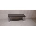 3x Steel Legged Wooden effect benches of various length as per picture (men’s changing room) -