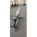 Adjustable padded dumbbell bench – Located in Basement