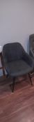 2x 4 Legged padded chair