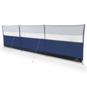 4 x Kampa Windbreak, Midnight - Total length 5m, height 1.4m, pegs and guylines provided (Pictures