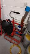 Twin Cylinder Gas Bottle Trolley with Welding Helmet & Small Quantity of Welding Electrodes