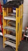3 x 4 tread fibreglass ladders 1200mm