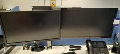2 x PC Monitors comprising of 1 x HP Z23i (Nov 2014) and 1 x Acer K242HL (Sept 2018) (Excludes