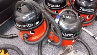 2 x Numatic Henry Vacuum Cleaners – 240v