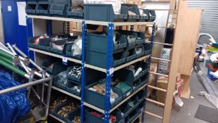 2 Bays of Lightweight Boltless Racking & Contents to include various plumbing fixtures, fittings &