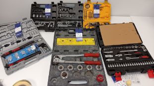 Various incomplete tool kits comprising of 2 x CPS FS275 flaring and swaging tool kits (incomplete),