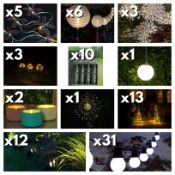 87 x Sets of Christmas Decorations & Lights – 5 x Noma 10 Solar Dragonfly Multifunction String