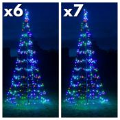 13 x Sets of Christmas Decorations & Lights – 6 x Noma Christmas Starry Nights Pole Tree 4-Metre 450