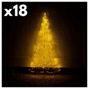 18 x Noma Starry Nights Wall Christmas Tree 4-Metre 320 Warm White LEDs - 10m Lead Cable – EasyTimer