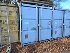 20' Grey Steel Shipping Container