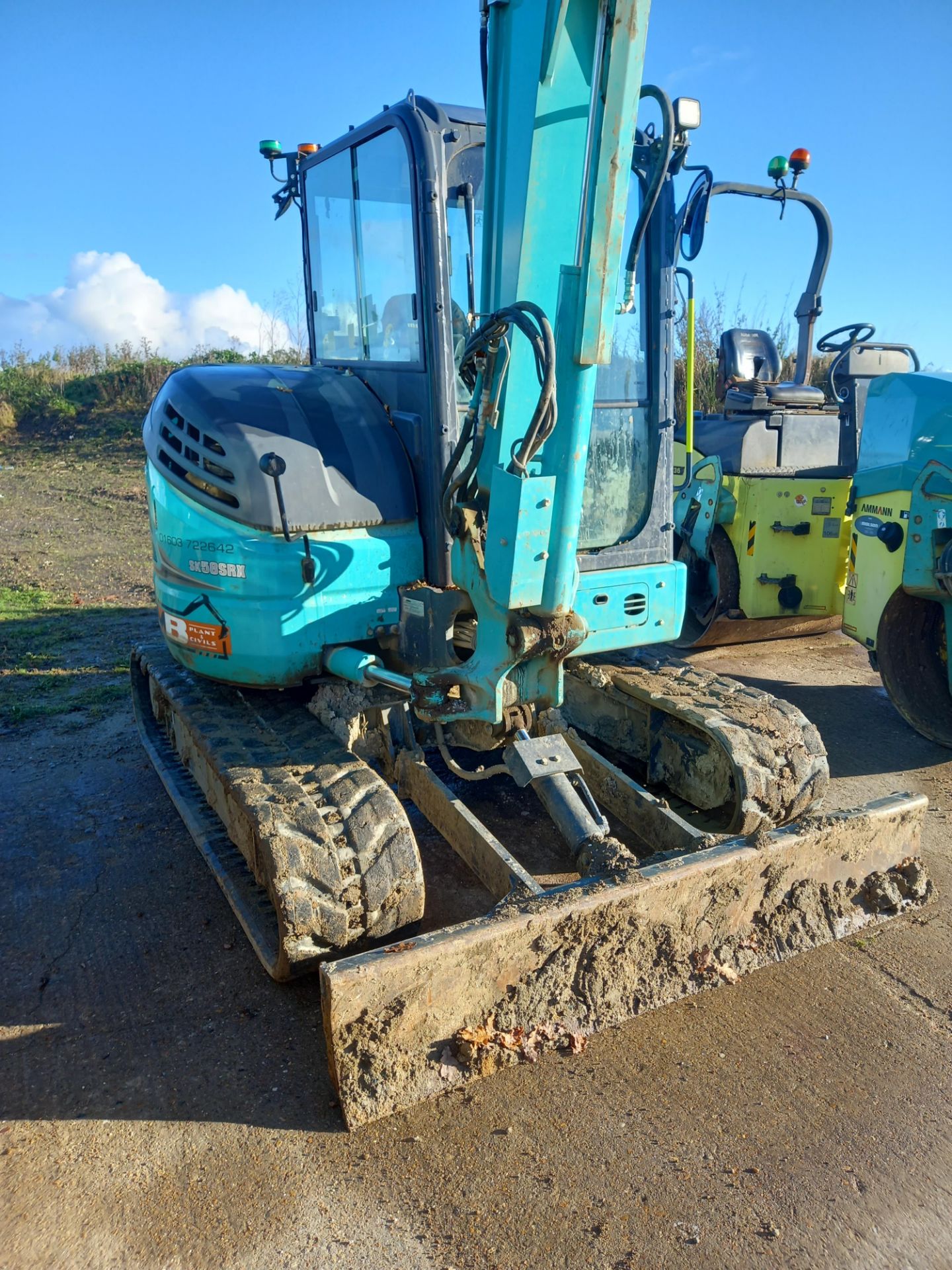 2022 Kobelco Model SK58 SRX-7 5 Tonne Excavator (rubber tracked)