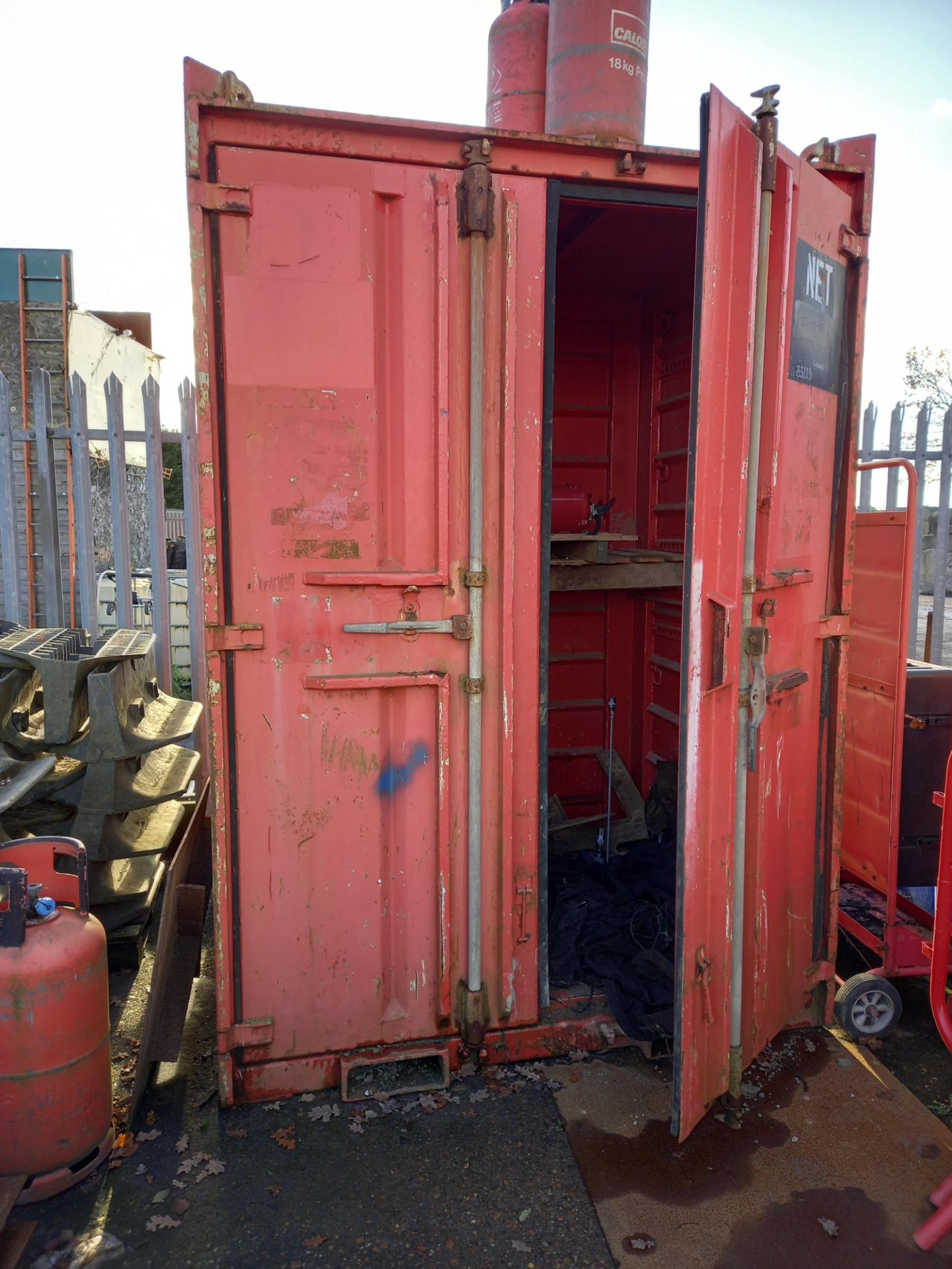 Steel Storage Container (Red) 1.6m x 1.8m