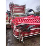 Qty of Assorted Pedestrian Barrier inc. Approx 100x Metal & 40 Plastic Sections