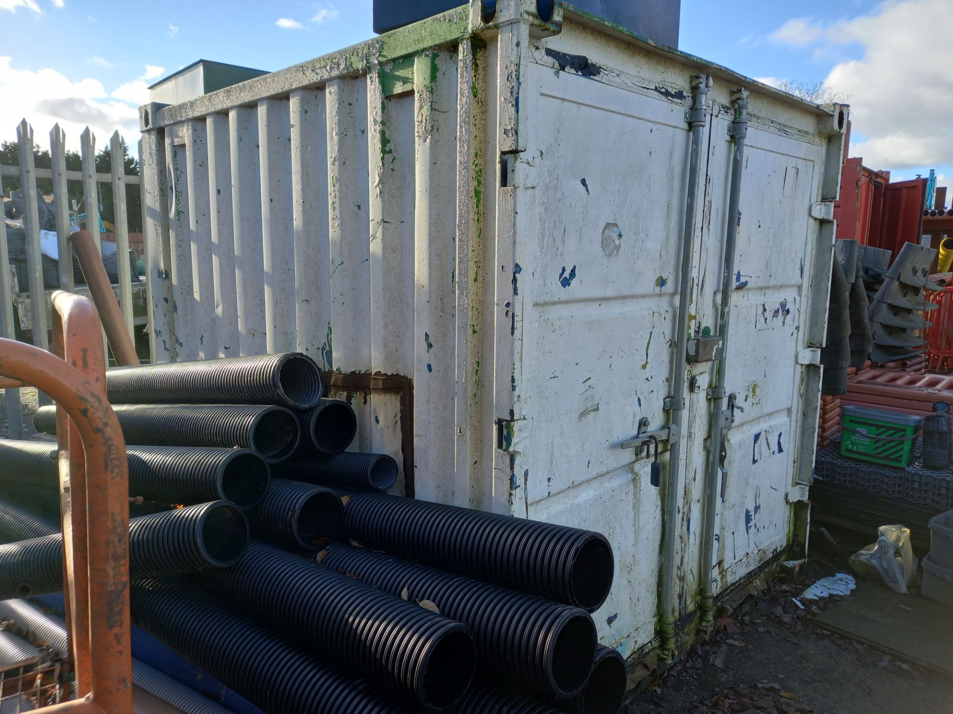 Steel Storage Container (White) 2.4m x 2.2m