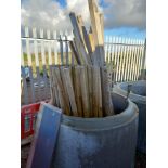 Qty of Assorted Round & Square Fence Posts