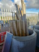 Qty of Assorted Round & Square Fence Posts