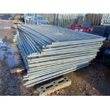 Approx. 175 Heras Fence Panels & also includes approx 175 Rubber Feet/bases