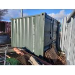 Green Shipping Container 8' x 8'