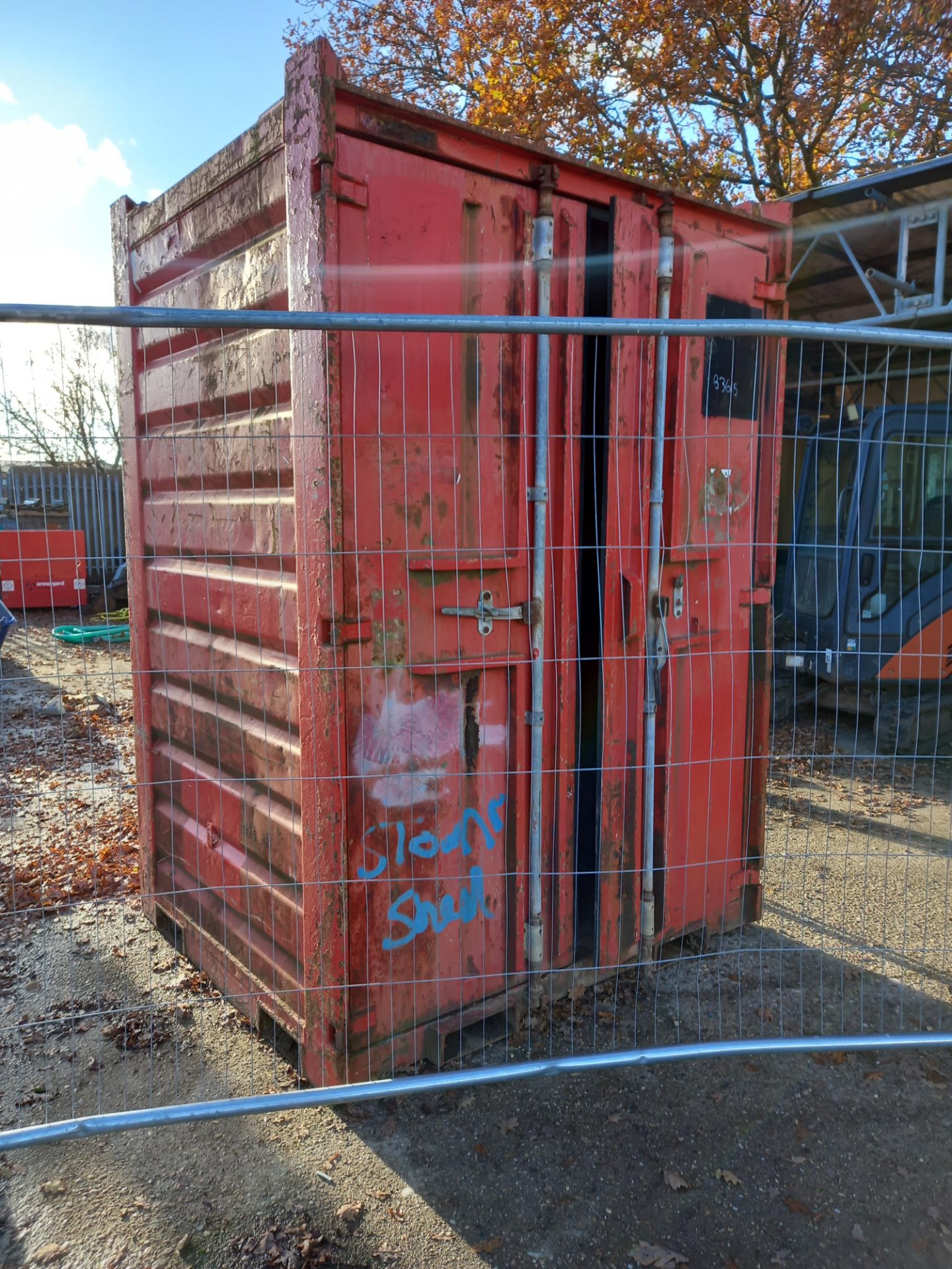 Steel Storage Container (Red) 1.6m x 1.8m