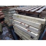 2x Pallets Comprising of a Total of 100 Concrete Lintels