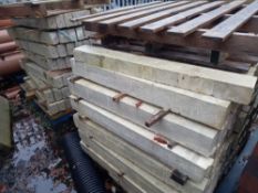 2x Pallets Comprising of a Total of 100 Concrete Lintels