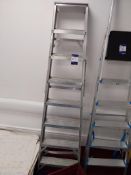 Unbranded 8 tread aluminium stepladder Location Bradford