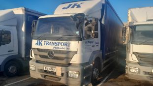 Mercedes Benz Axor 18T curtainsider, Registration Number DA13 RXV, Mileage c. 650,000 kms (Not