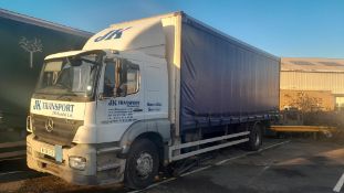 Mercedes Benz Axor 1824 18 Tonne Euro 4 curtainsider with taillift, Registration Number MX58 CEO,