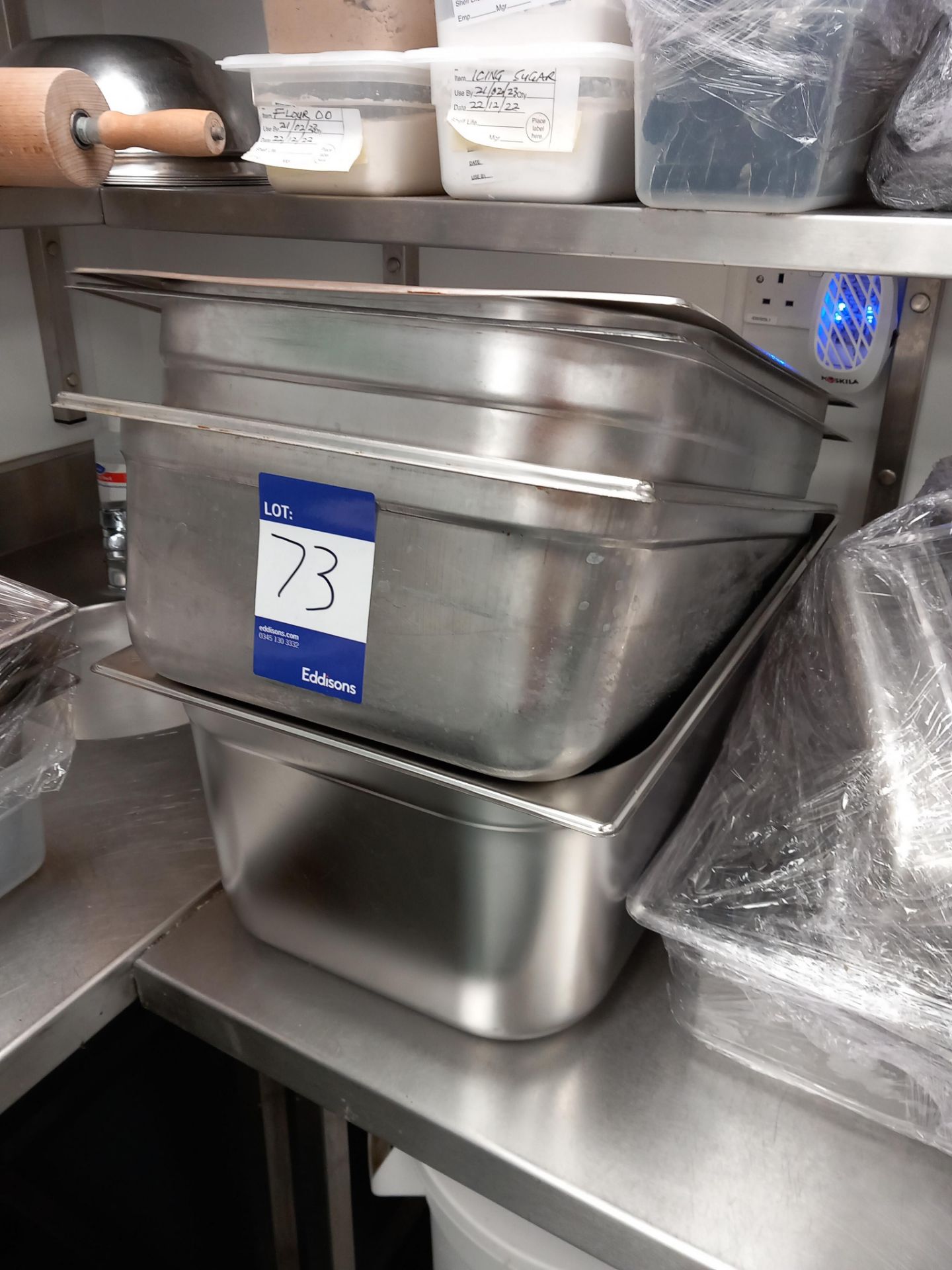 Quantity of Vogue stainless steel Gastronorm trays - Image 2 of 5