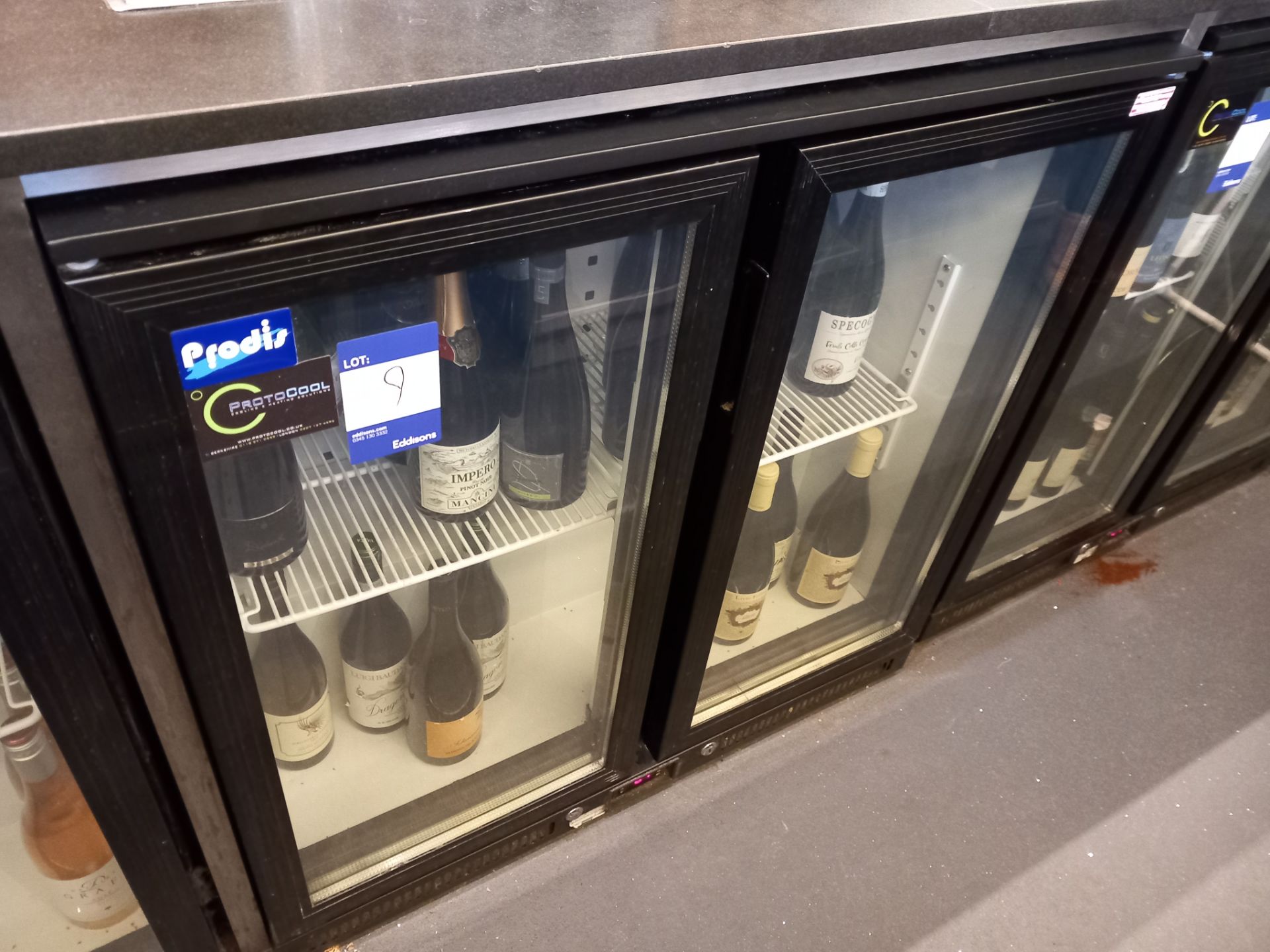 Prodis double door undercounter display refrigerat - Image 2 of 2