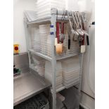 Cambro shelving unit, quantity of Vogue Gastronorm