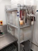 Cambro shelving unit, quantity of Vogue Gastronorm