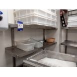 4 stainless steel wall shelves