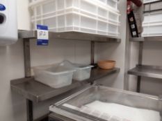 4 stainless steel wall shelves