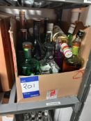 Quantity of part bottles spirits and Liqueurs