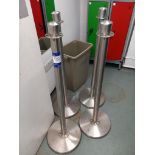 4 stainless steel barrier posts