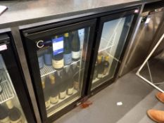 Prodis double door undercounter display refrigerat