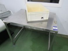 Stainless steel prep table 1000 x 750mm