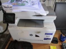 HB Colour LaserJet pro MFP 283FDW printer. This lot forms part of composite lot 408 and at the end