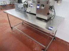 Stainless steel prep table 1870 x 865mm