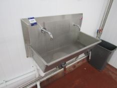 JK55 stainless steel spin spout knee-operated sink