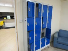 3 x QMP 4 door personnel lockers