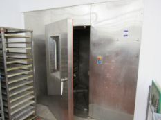 Double D twin trolley oven with double-sided doors