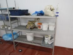 3 Tier aluminium shelf unit