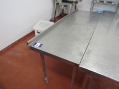 Stainless steel prep table 1700 x 600mm