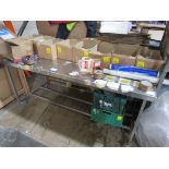 Stainless steel prep table 1850 x 860mm