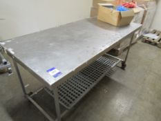 Stainless steel prep table 1860 x 860mm